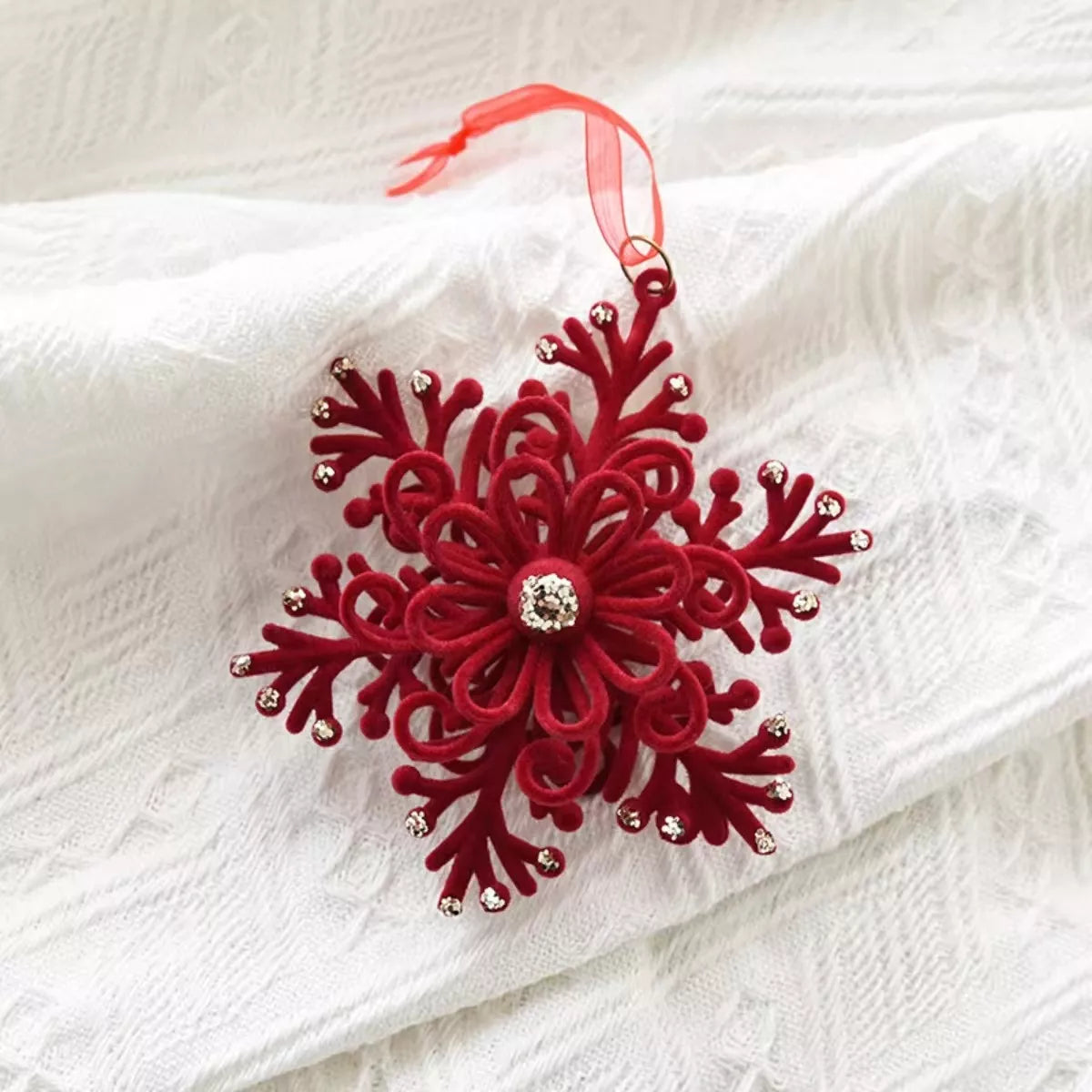 Suspension de Noël en velours — 4 modèles — vue 5 sur 8