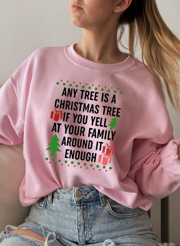 Sweat de Noël « Any Tree Is A Christmas Tree » — vue 3 sur 6