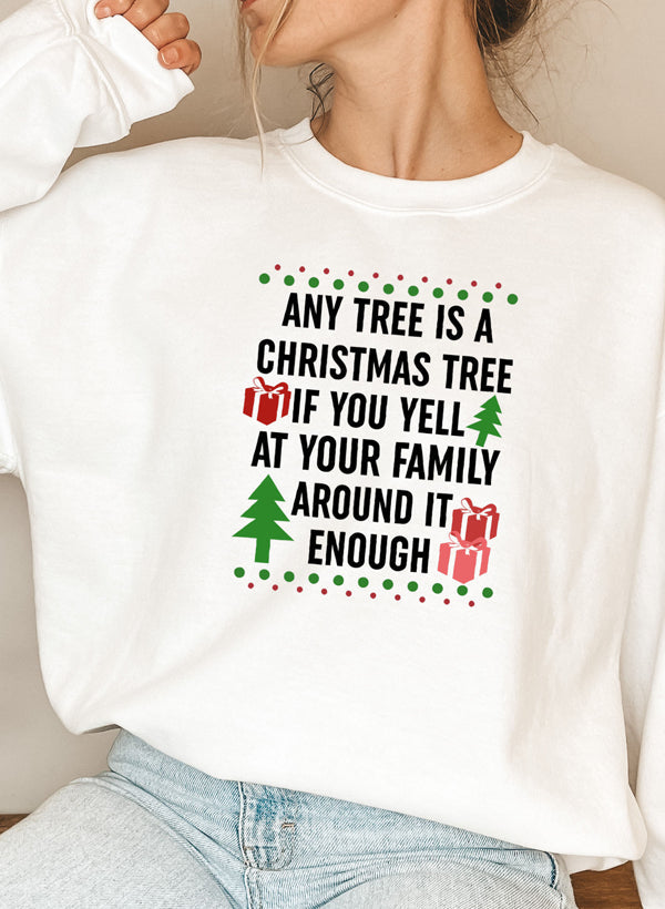 Sweat de Noël « Any Tree Is A Christmas Tree » — vue 2 sur 6