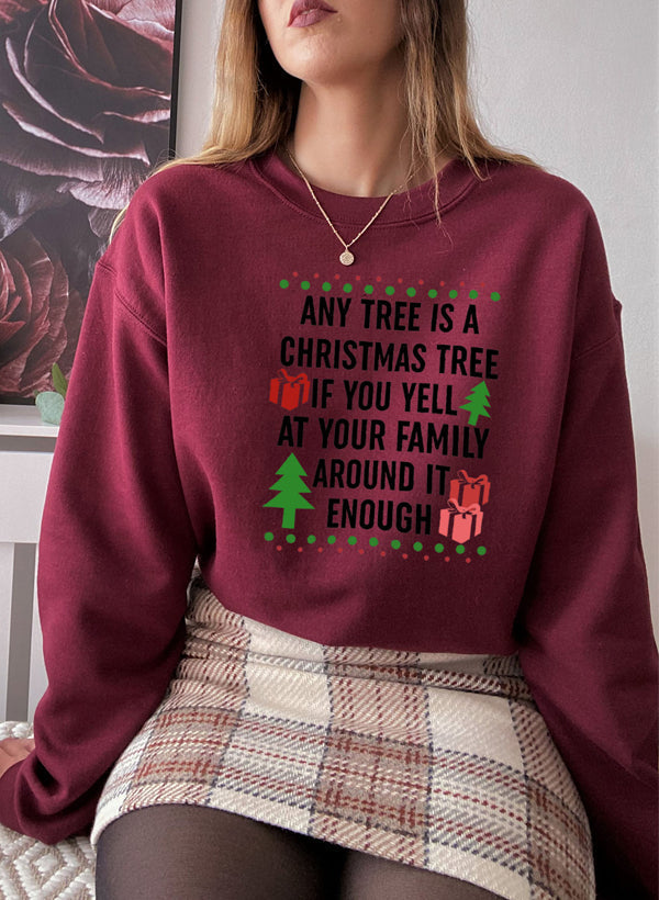Sweat de Noël « Any Tree Is A Christmas Tree »
