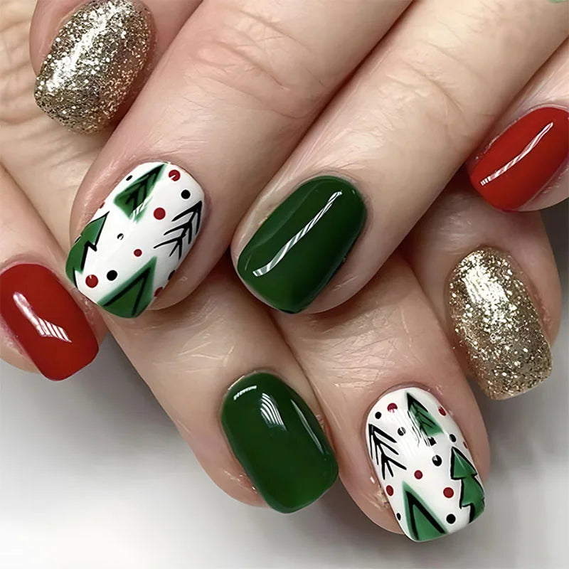 Faux ongles stiletto de Noël — vue 1 sur 12