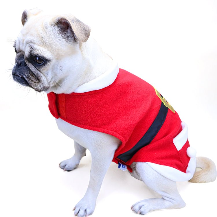 Manteau de Noël en velours pour animal — vue 3 sur 5