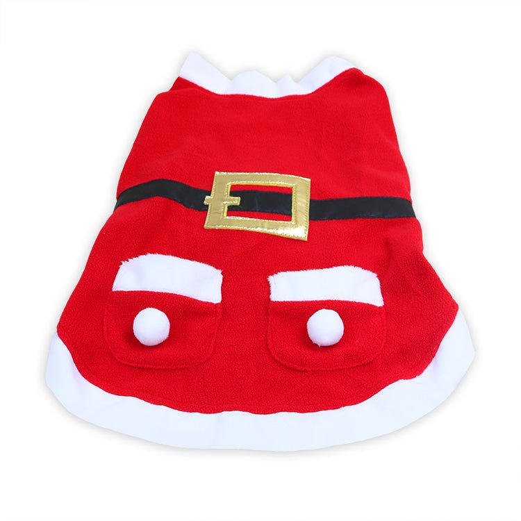 Manteau de Noël en velours pour animal — vue 5 sur 5