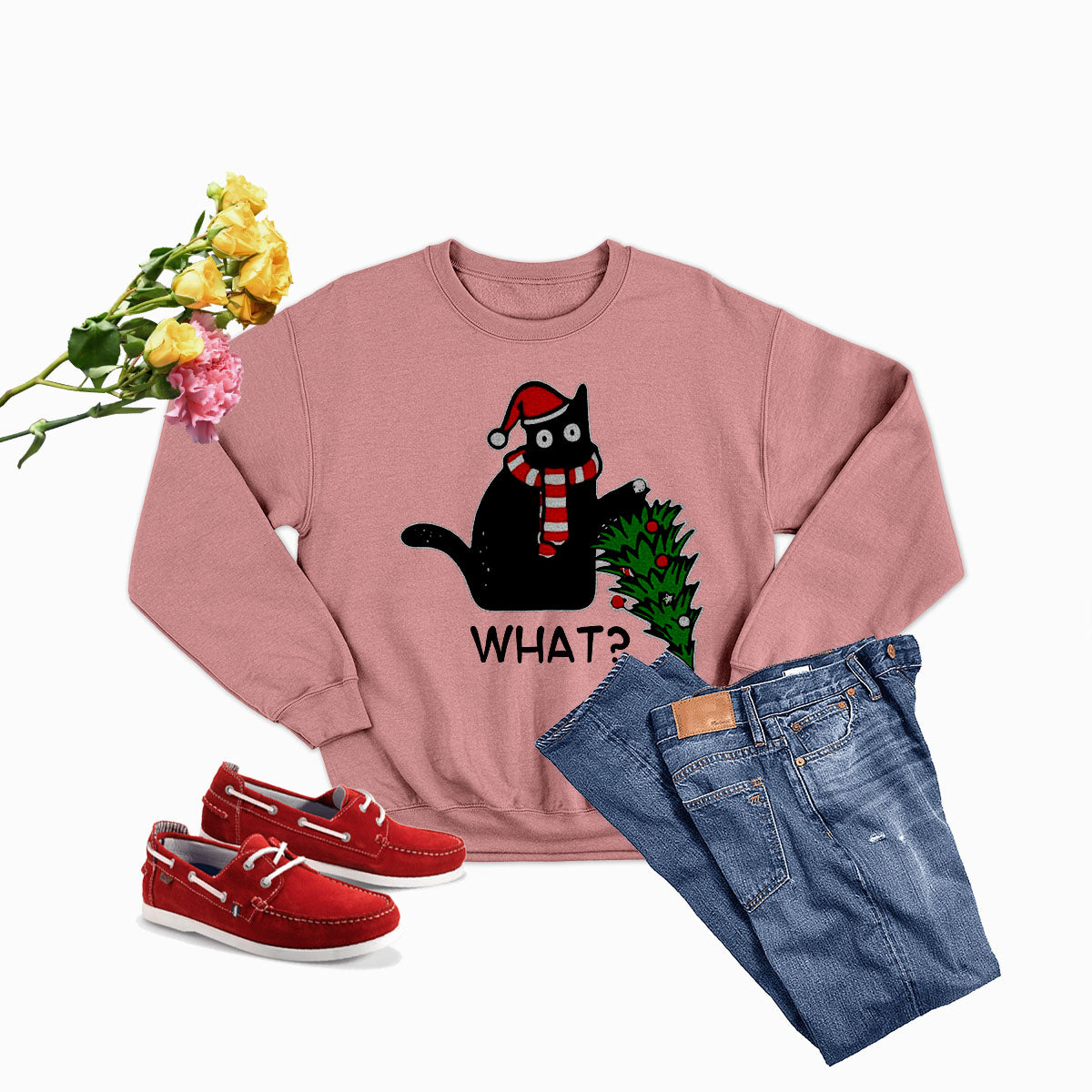 Sweat de Noël « What Cat Christmas Tree » — photo 4