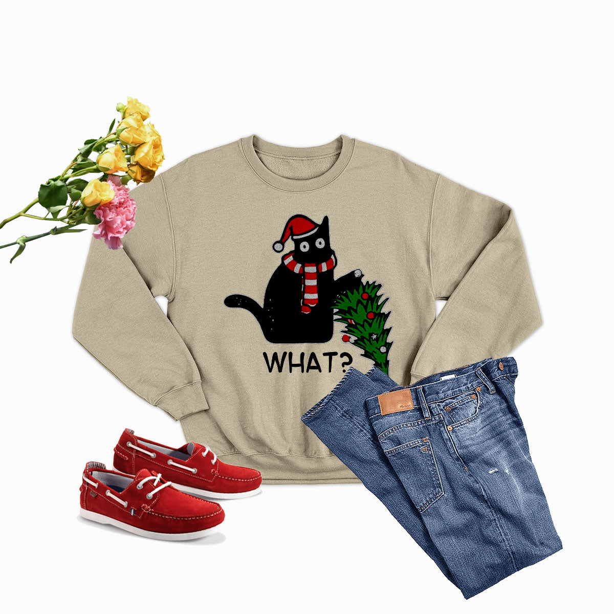 Sweat de Noël « What Cat Christmas Tree » — photo 5