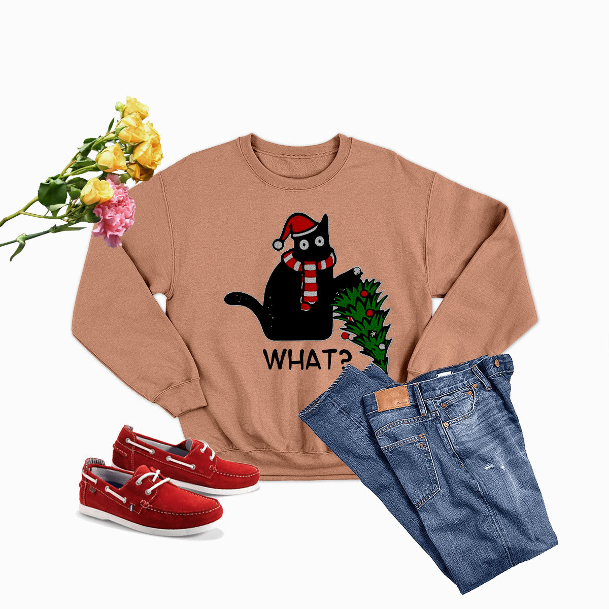 Sweat de Noël « What Cat Christmas Tree » — photo 3