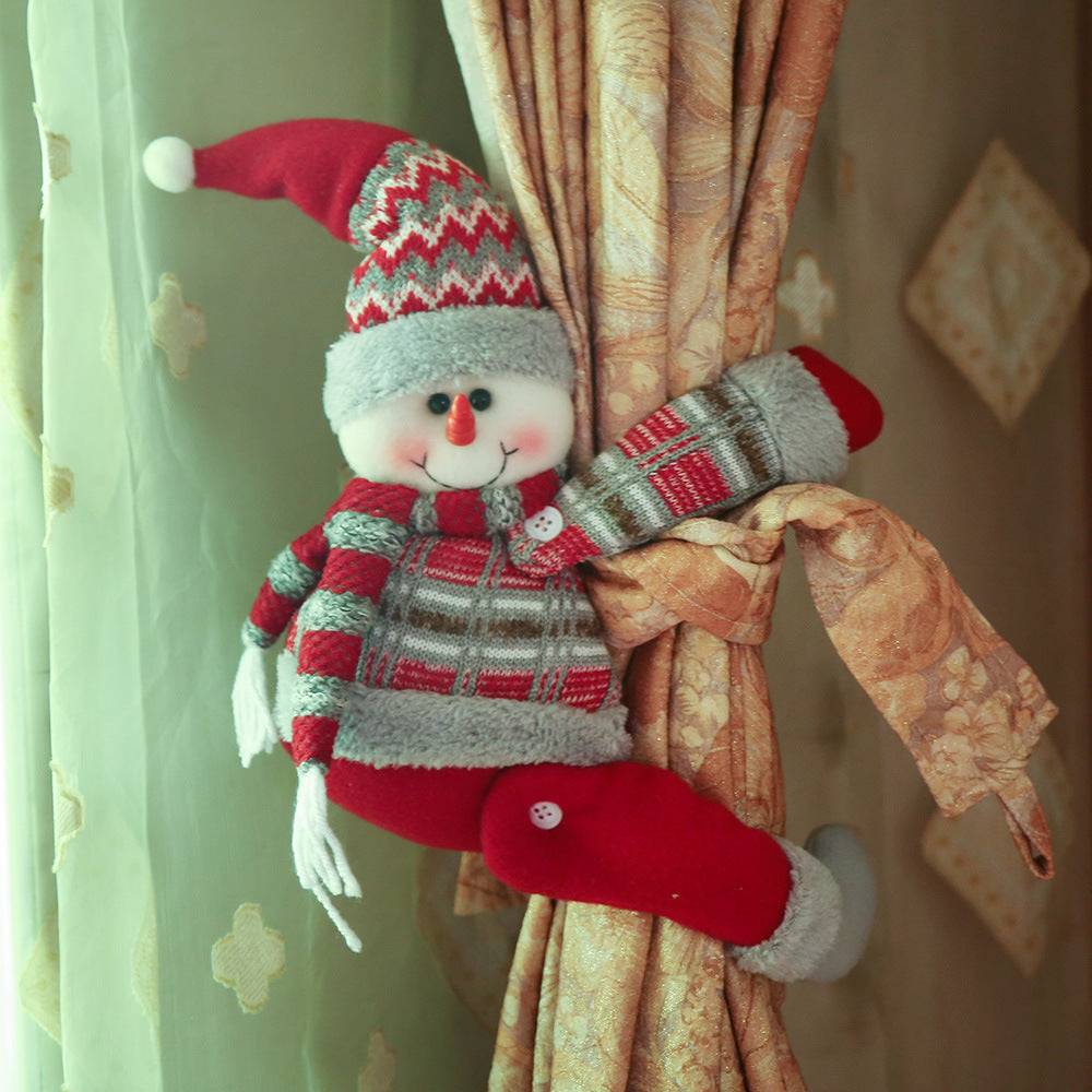 Décoration de rideau — Père Noël, bonhomme de neige ou renne — vue 3 sur 8