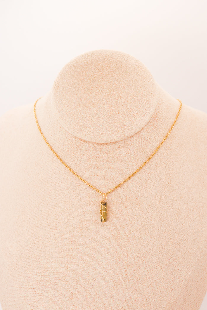 Pendentif Mini piliers en jade, fleurs de prunier — photo 8