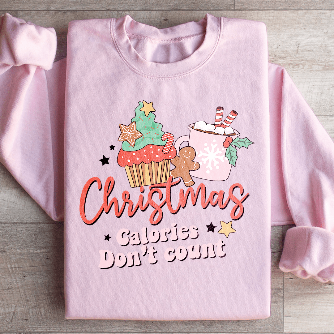 Sweat de Noël « Christmas Calories Don't Count » — photo 2