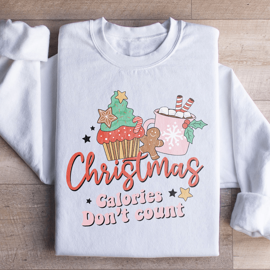 Sweat de Noël « Christmas Calories Don't Count » — photo 3