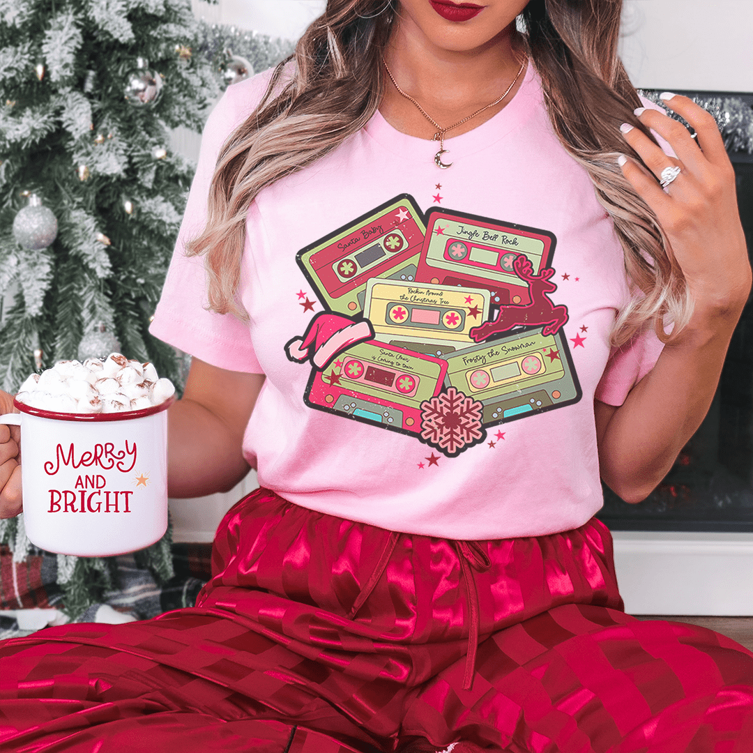 T-shirt de Noël « Christmas Cassettes » — photo 3