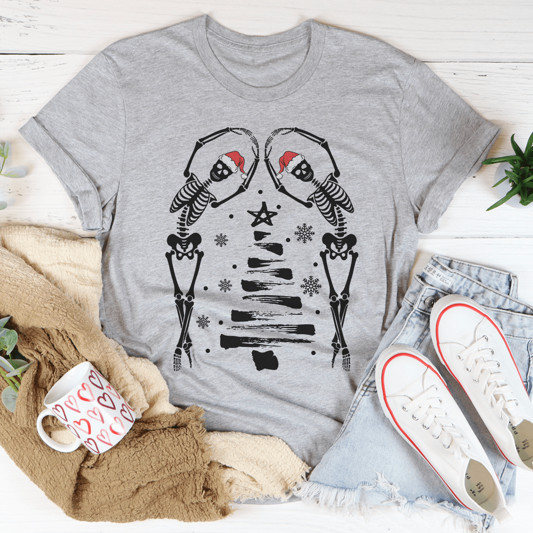 T-shirt de Noël « Christmas Tree Skeletons » — photo 2