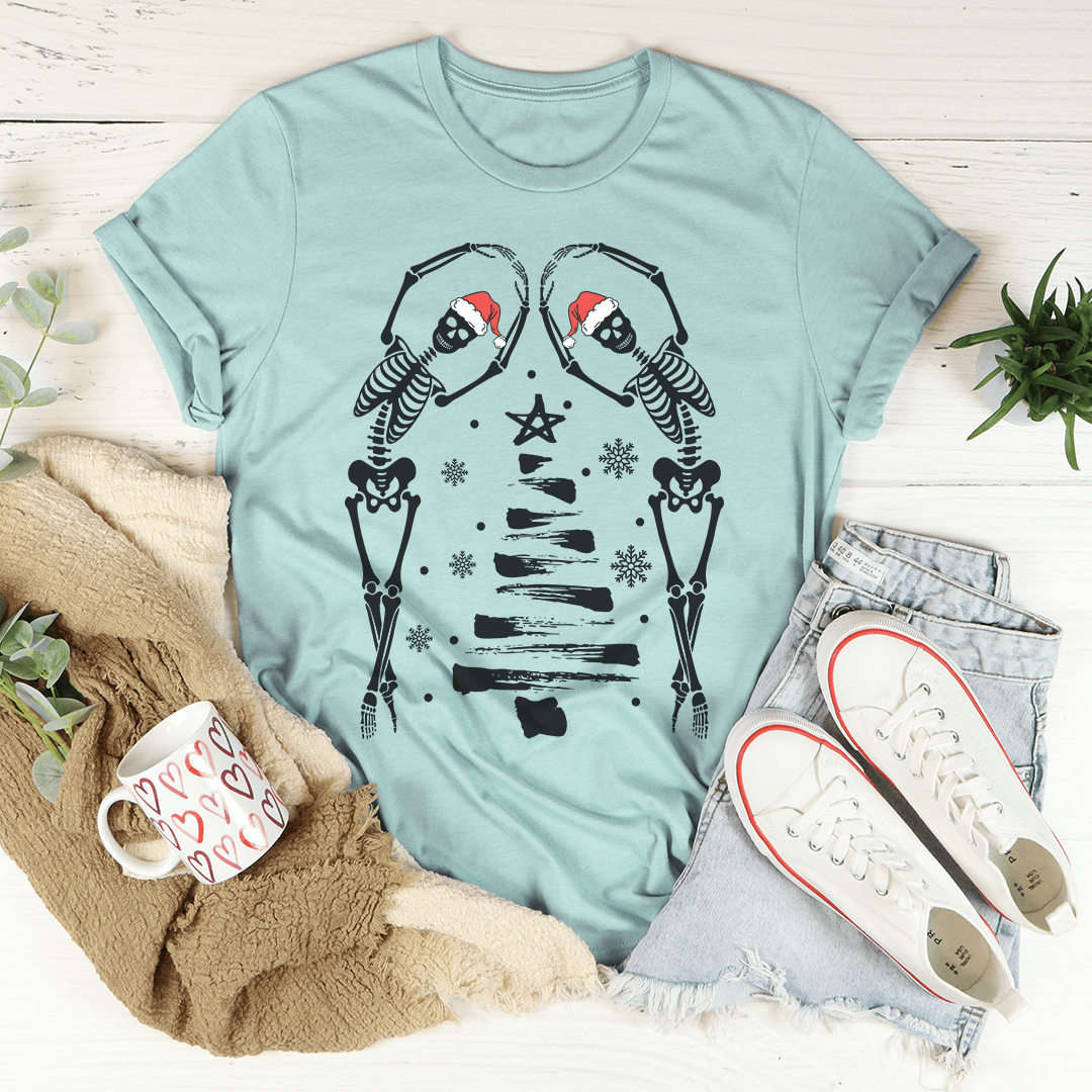 T-shirt de Noël « Christmas Tree Skeletons » — photo 4