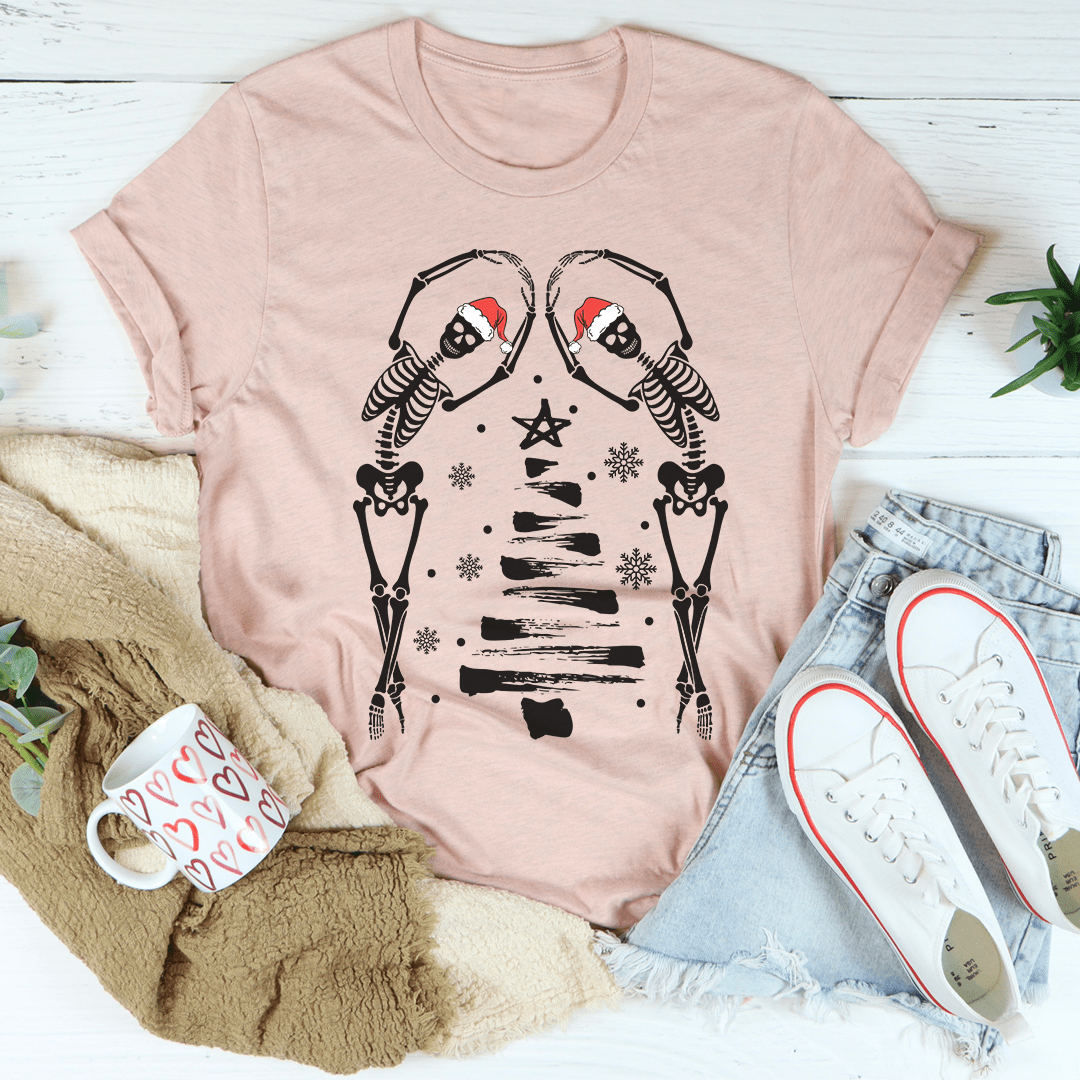 T-shirt de Noël « Christmas Tree Skeletons » — photo 3