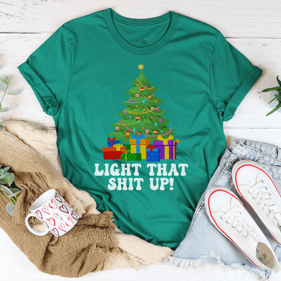 T-shirt de Noël « Light That Up Christmas Tree » — photo 1
