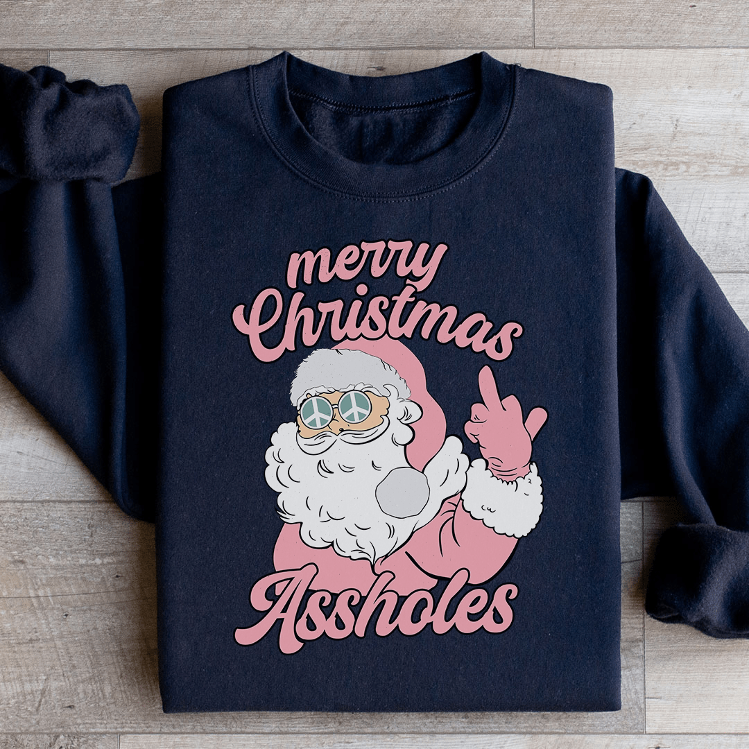 Sweat de Noël « Merry Christmas A**holes » — vue 1 sur 3