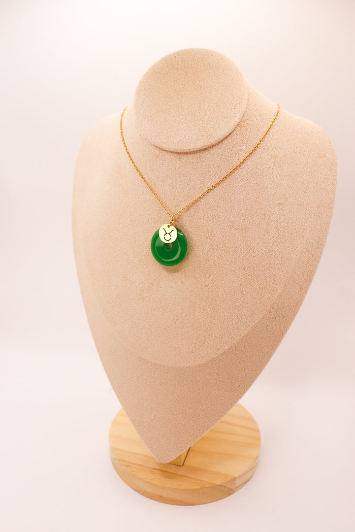 Pendentif Donut en jade personnalisable + charm astro — photo 7