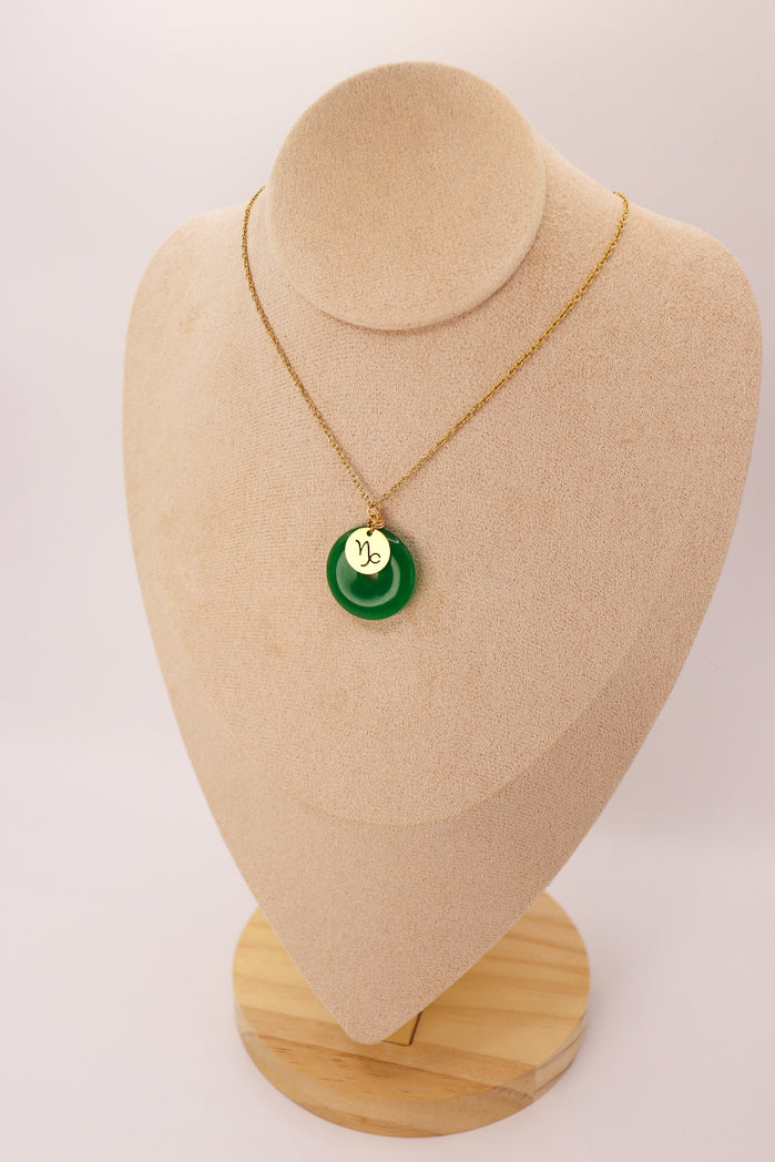 Pendentif Donut en jade personnalisable + charm astro — photo 15