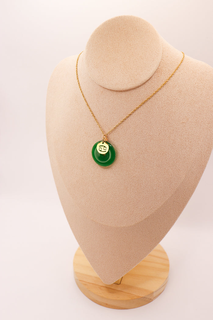 Pendentif Donut en jade personnalisable + charm astro — photo 9