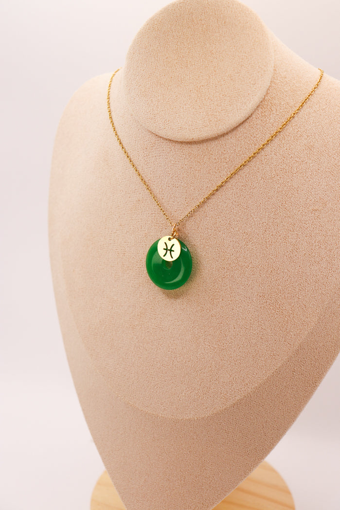 Pendentif Donut en jade personnalisable + charm astro — photo 5