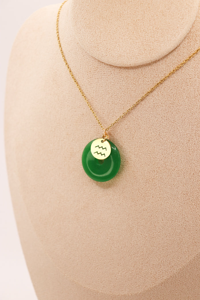 Pendentif Donut en jade personnalisable + charm astro — photo 4