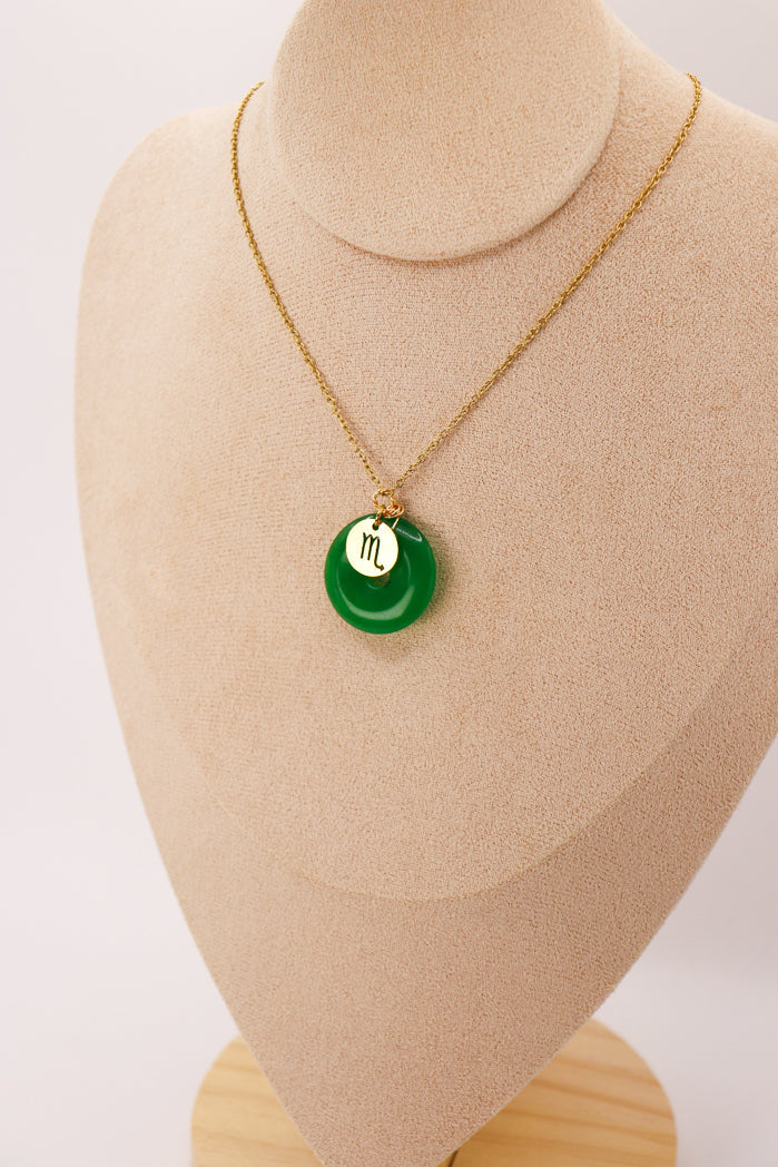 Pendentif Donut en jade personnalisable + charm astro — photo 13